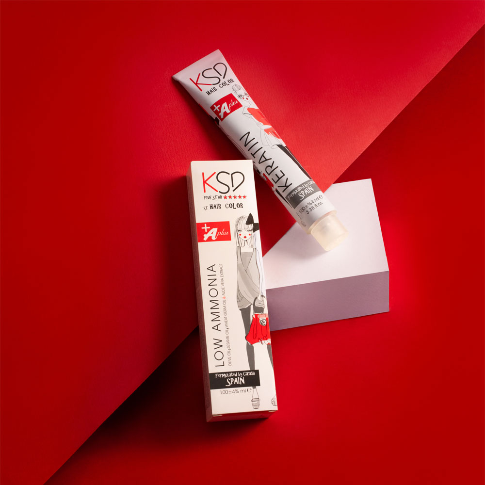 KSD رنگ مو 100 میل 4.58 قهوه تلخ