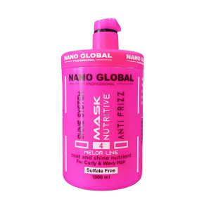 ماسک مو نانو گلوبال صورتی فر 1000ml