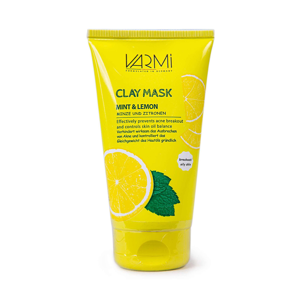ماسک خاک رس نعناع و لیمو وارمی (VARMI Clay Mask Mint & Lemon)