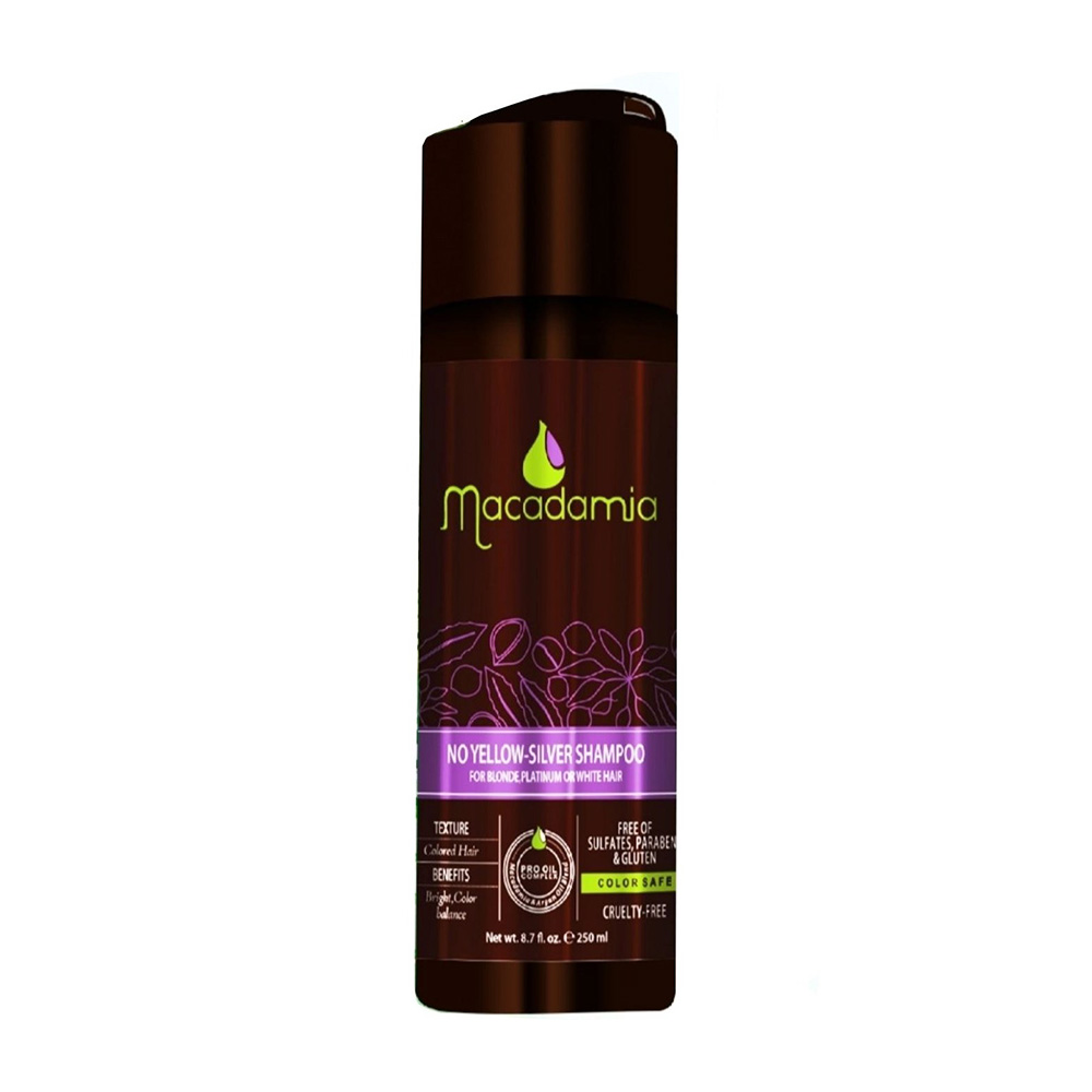 شامپو سیلور ضد زردی ماکادمیا  MACADEMIA
