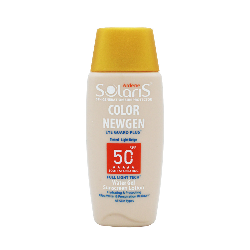 ضد آفتاب سولاریس color newgen spf50 فاقد چربی بژ روشن