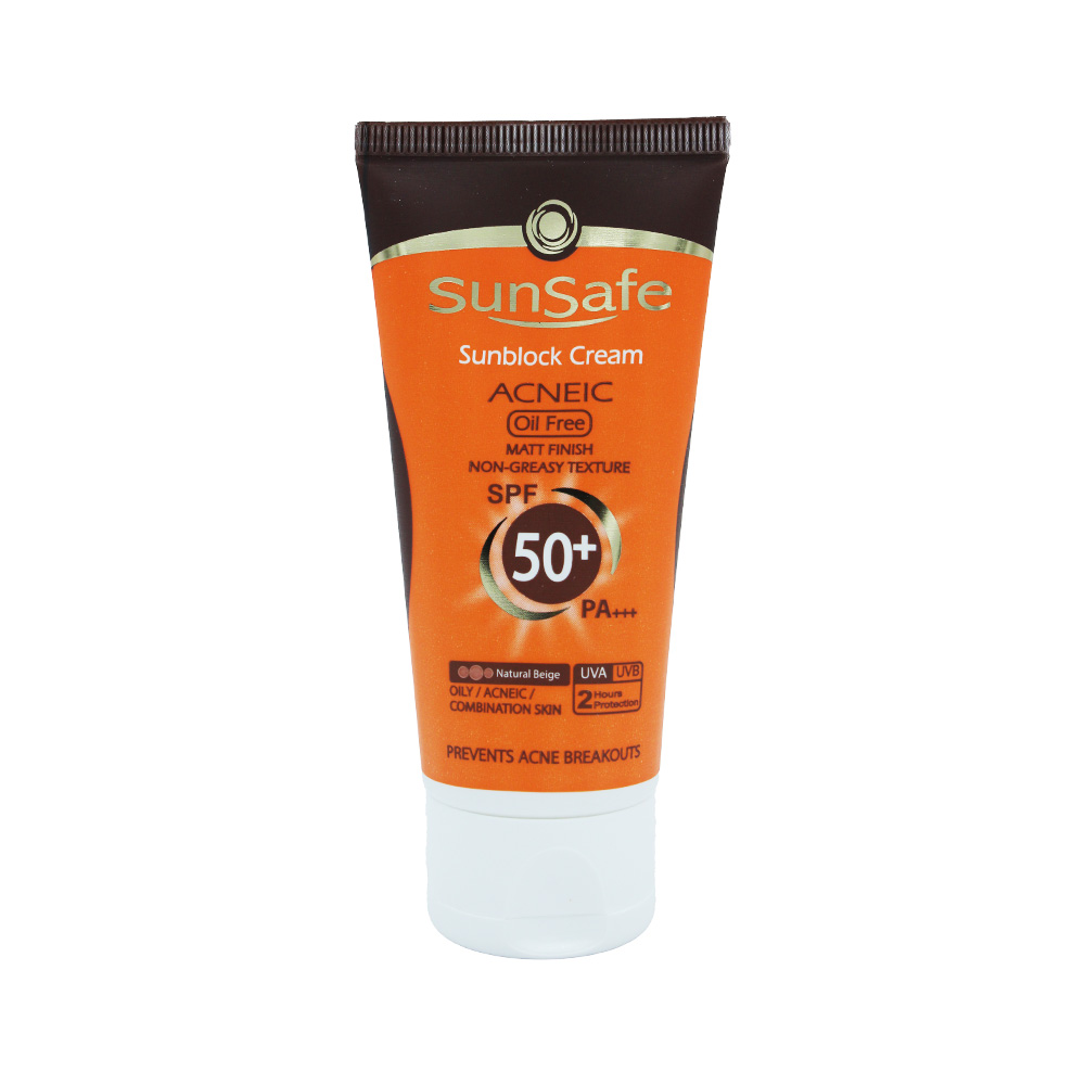 کرم ضد آفتاب فاقد چربی SPF50 سان سیف sunsafe